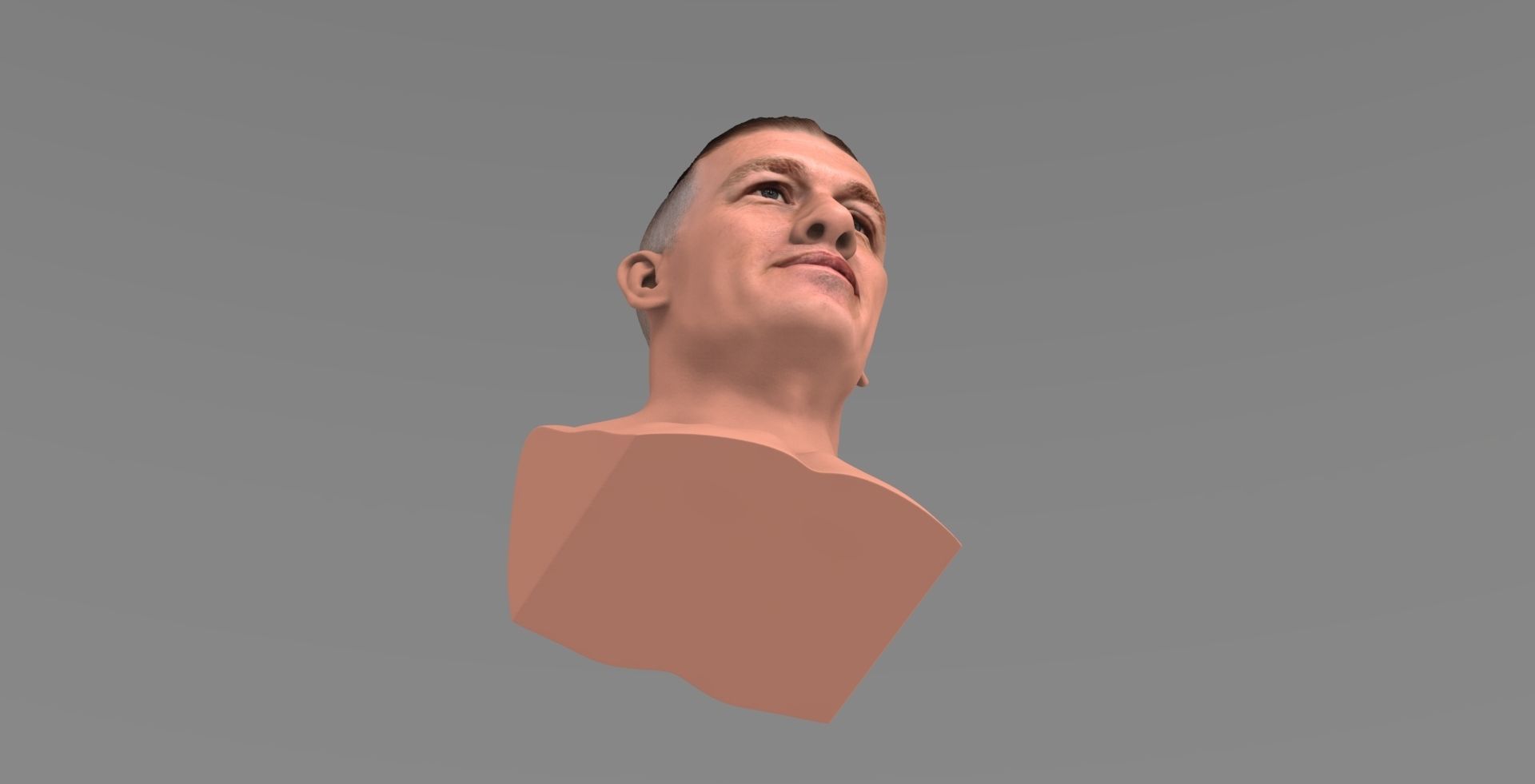 John Cena bust ready for full color 3D printing 3D print model_16