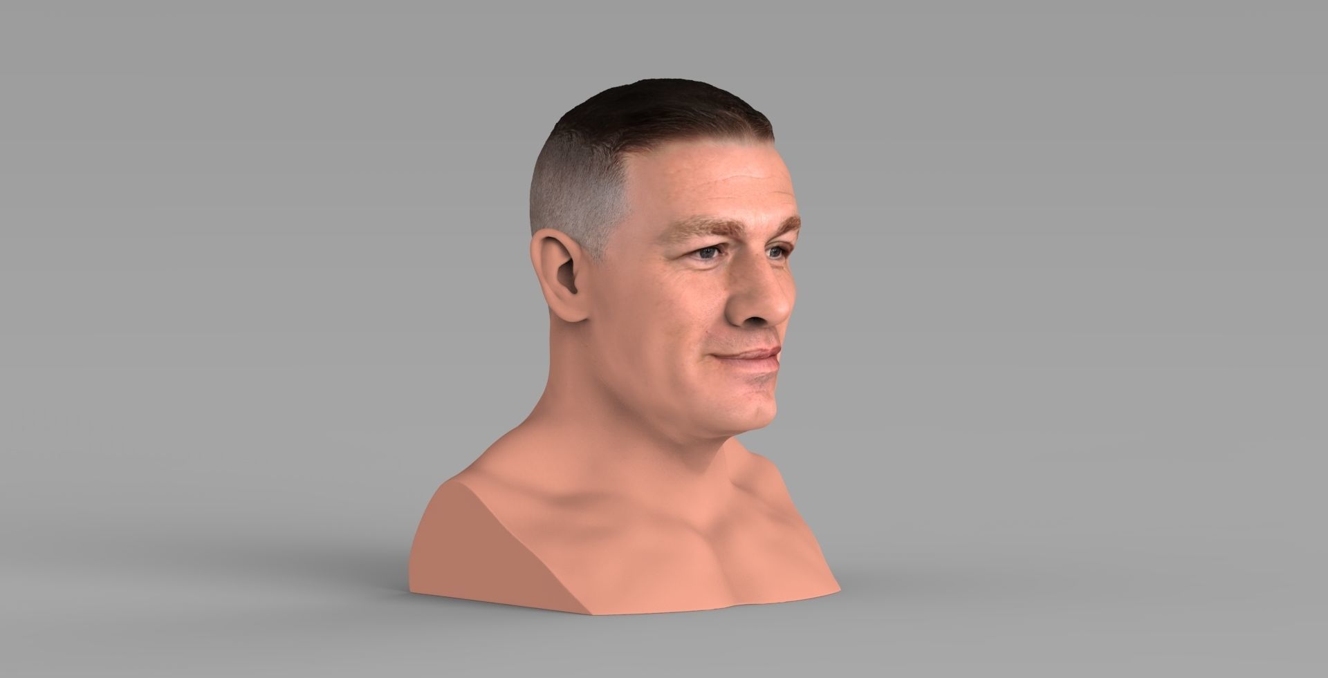 John Cena bust ready for full color 3D printing 3D print model_10