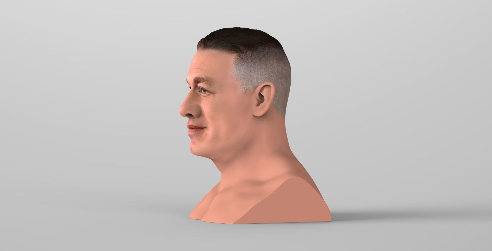 John Cena bust ready for full color 3D printing 3D print model_3