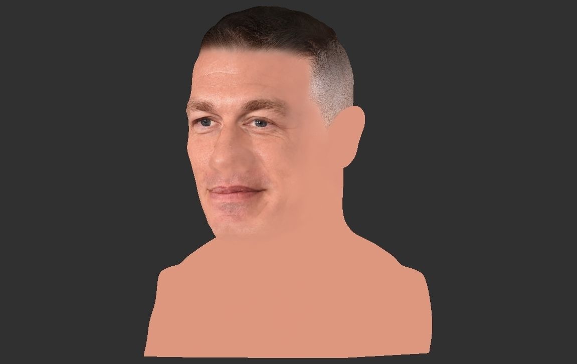 John Cena bust ready for full color 3D printing 3D print model_22