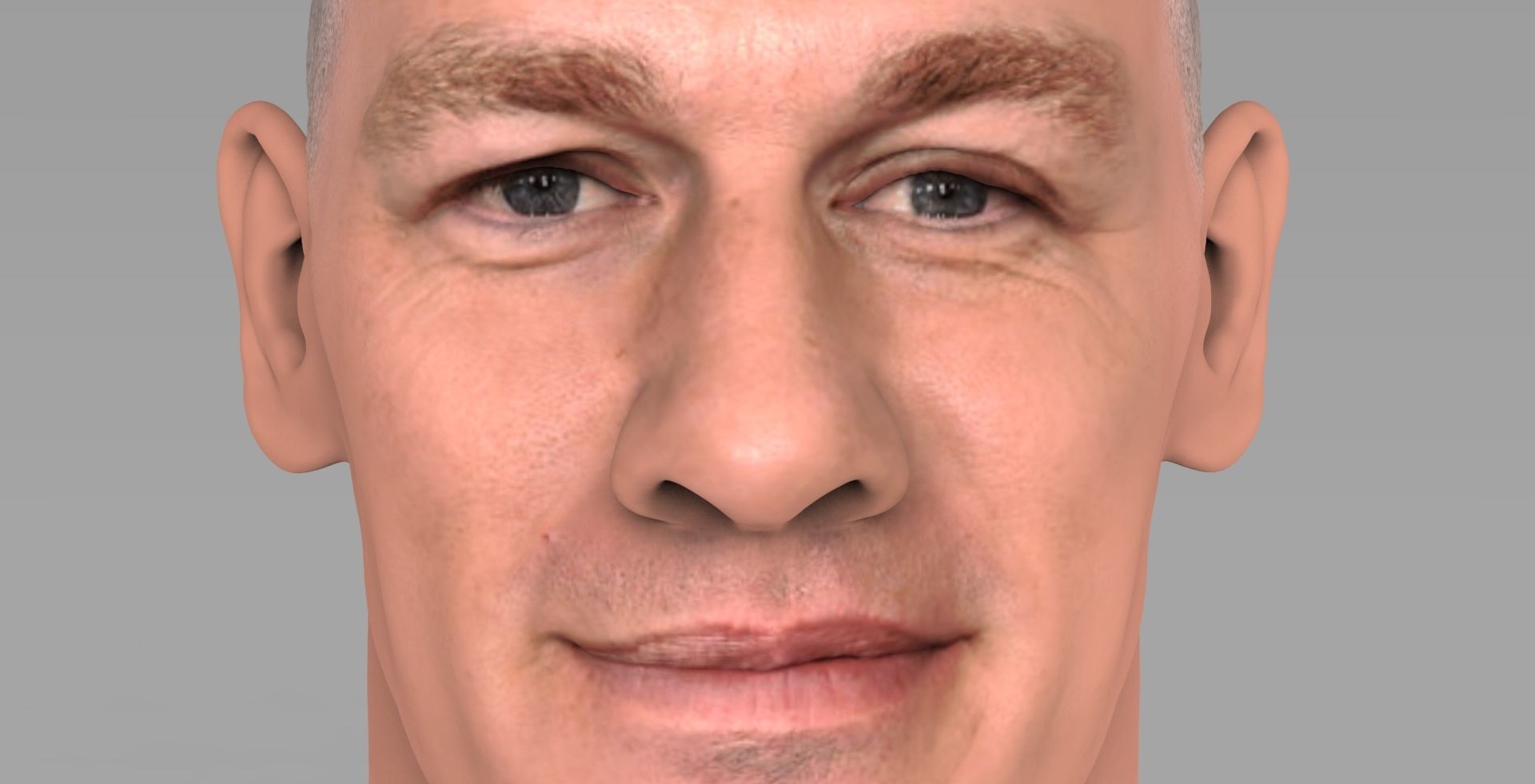 John Cena bust ready for full color 3D printing 3D print model_14