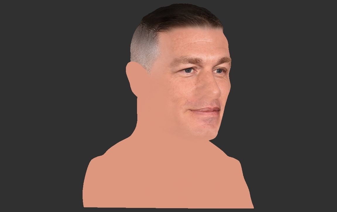 John Cena bust ready for full color 3D printing 3D print model_23