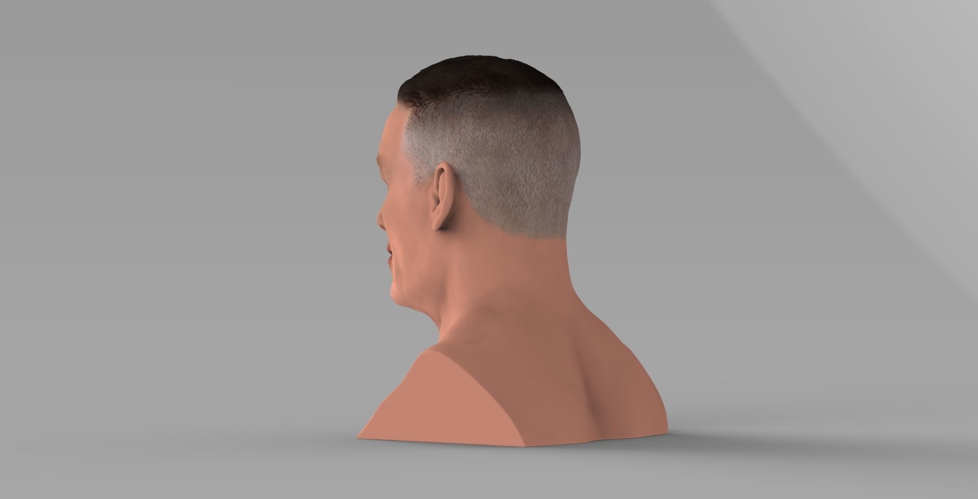 John Cena bust ready for full color 3D printing 3D print model_5