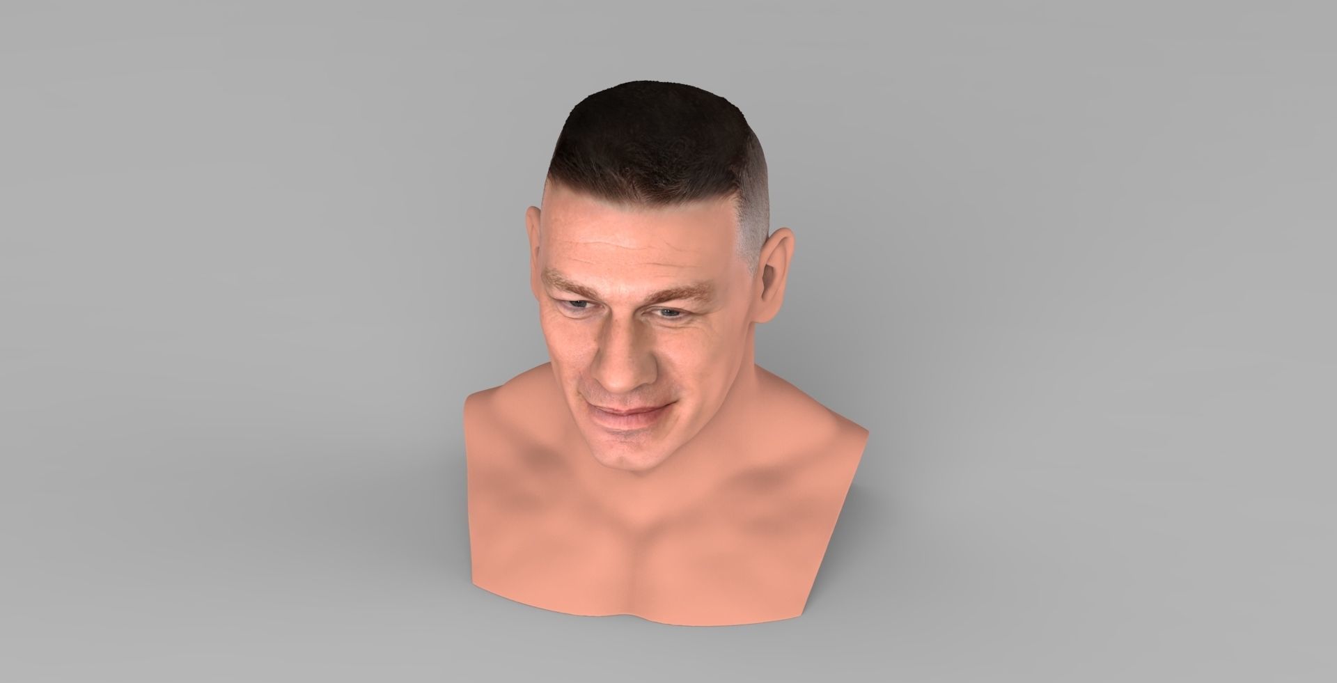 John Cena bust ready for full color 3D printing 3D print model_13