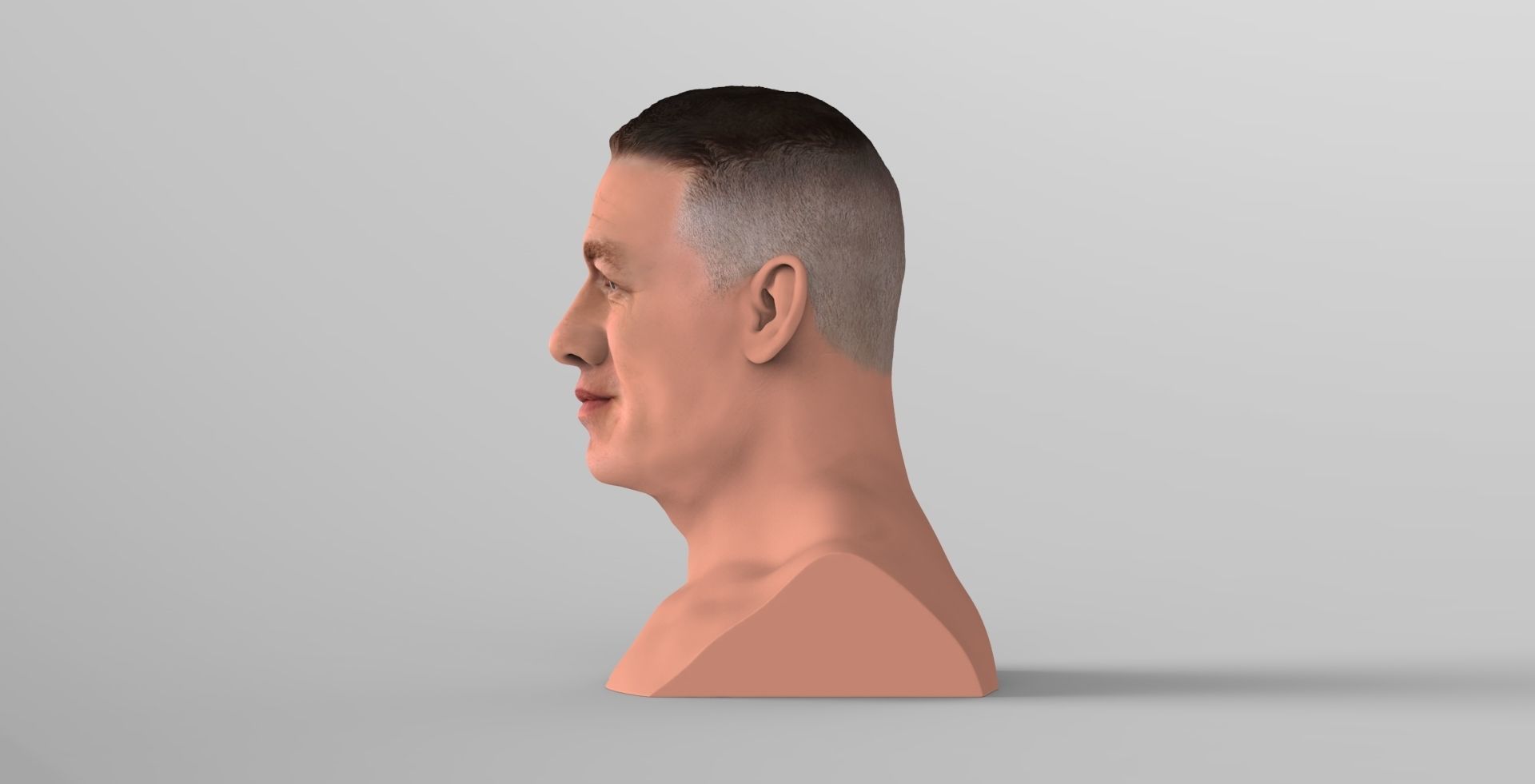 John Cena bust ready for full color 3D printing 3D print model_4