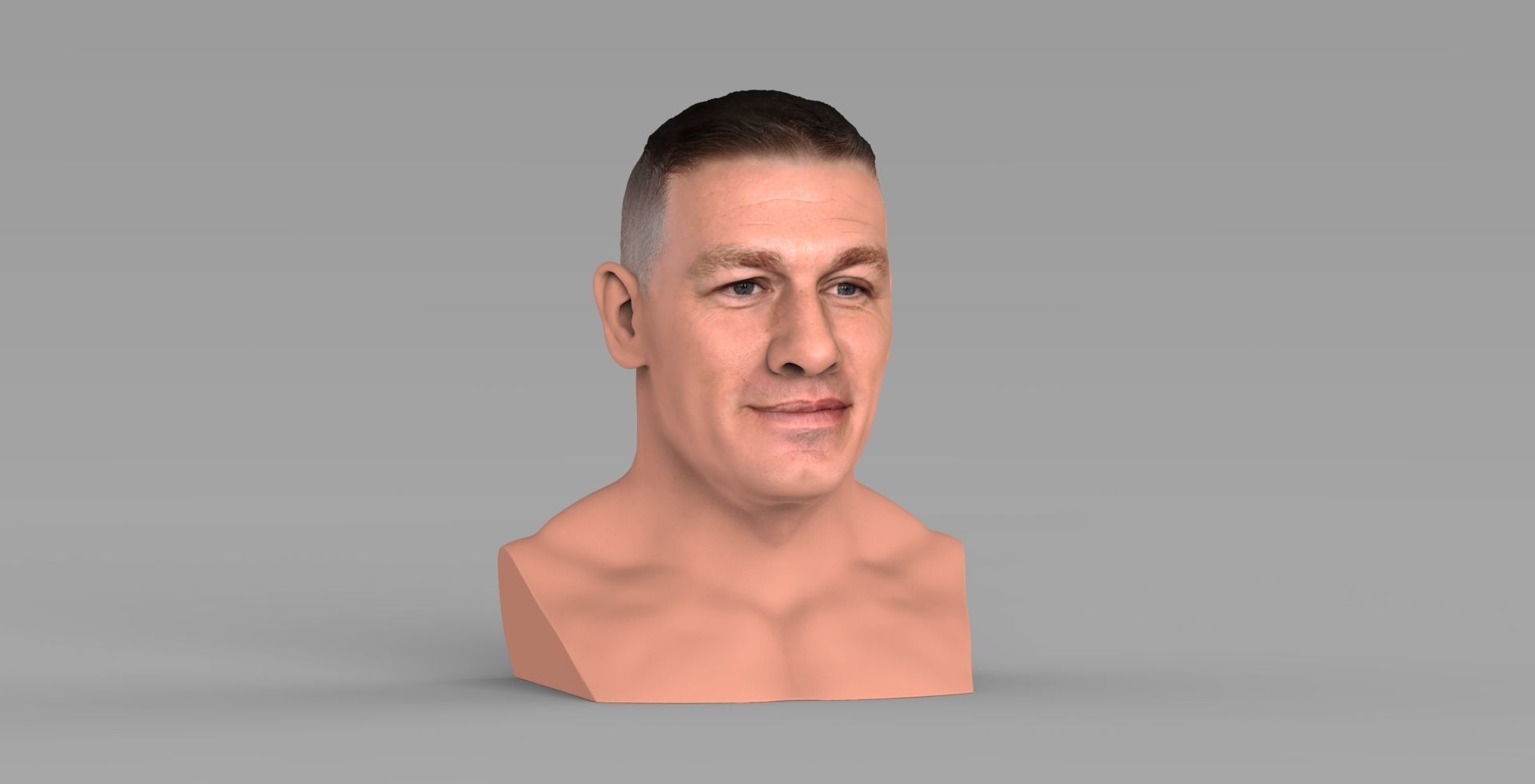 John Cena bust ready for full color 3D printing 3D print model_11