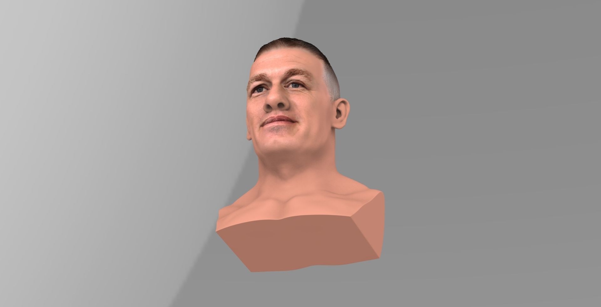 John Cena bust ready for full color 3D printing 3D print model_17