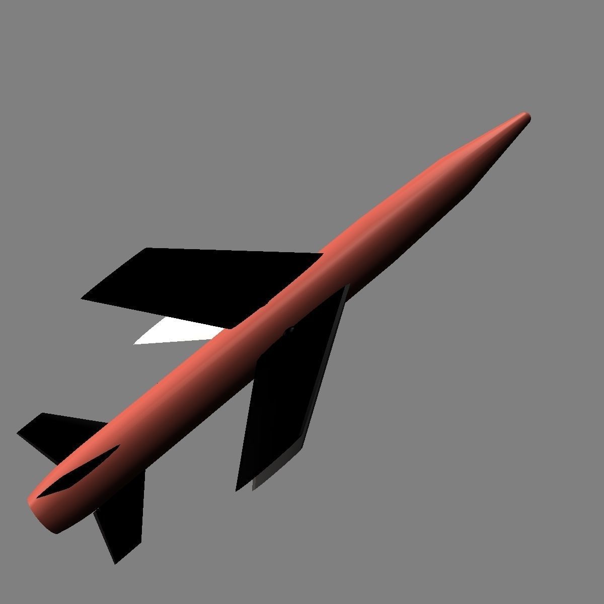 MGM-18A Lacrosse Missile 3D model_7