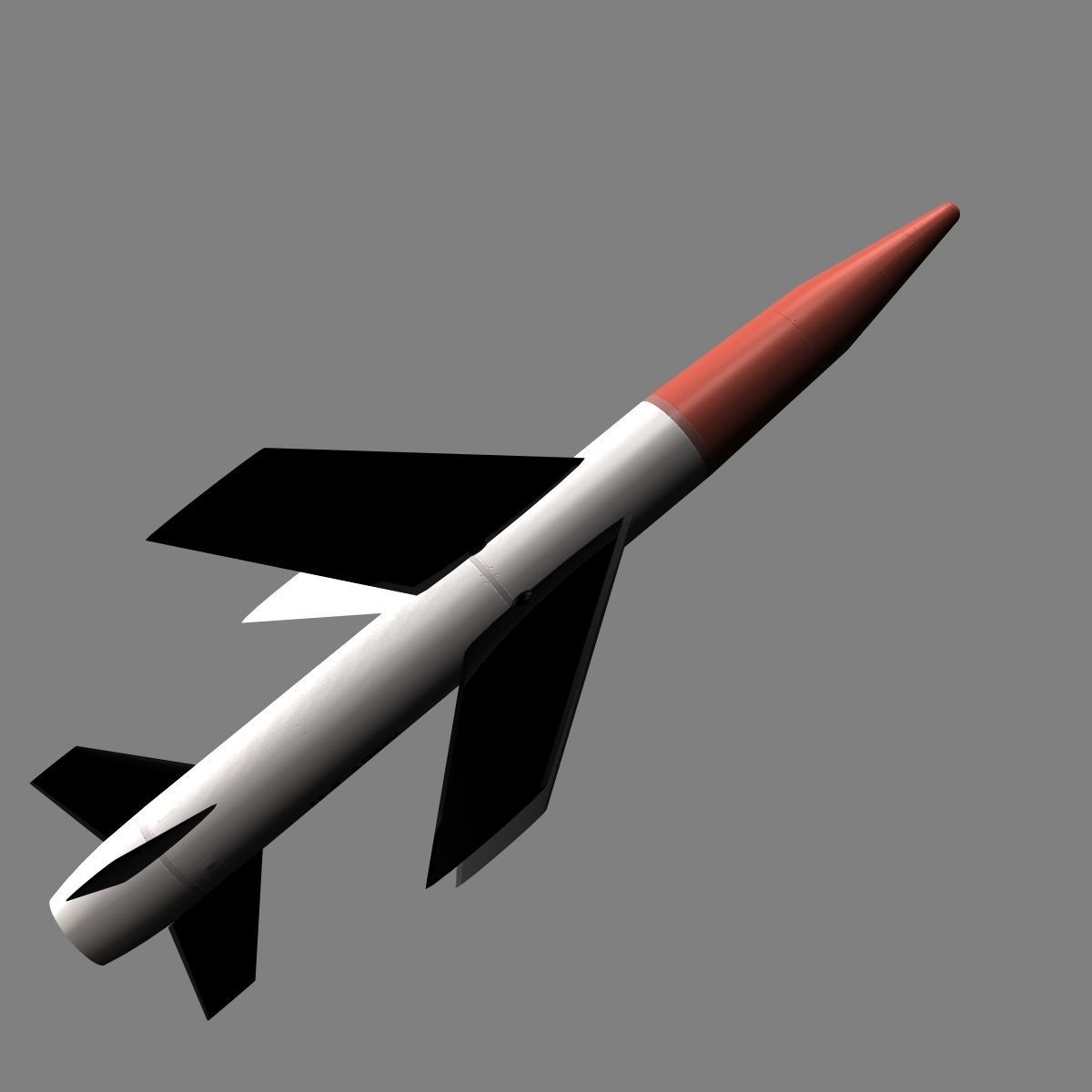 MGM-18A Lacrosse Missile 3D model_6