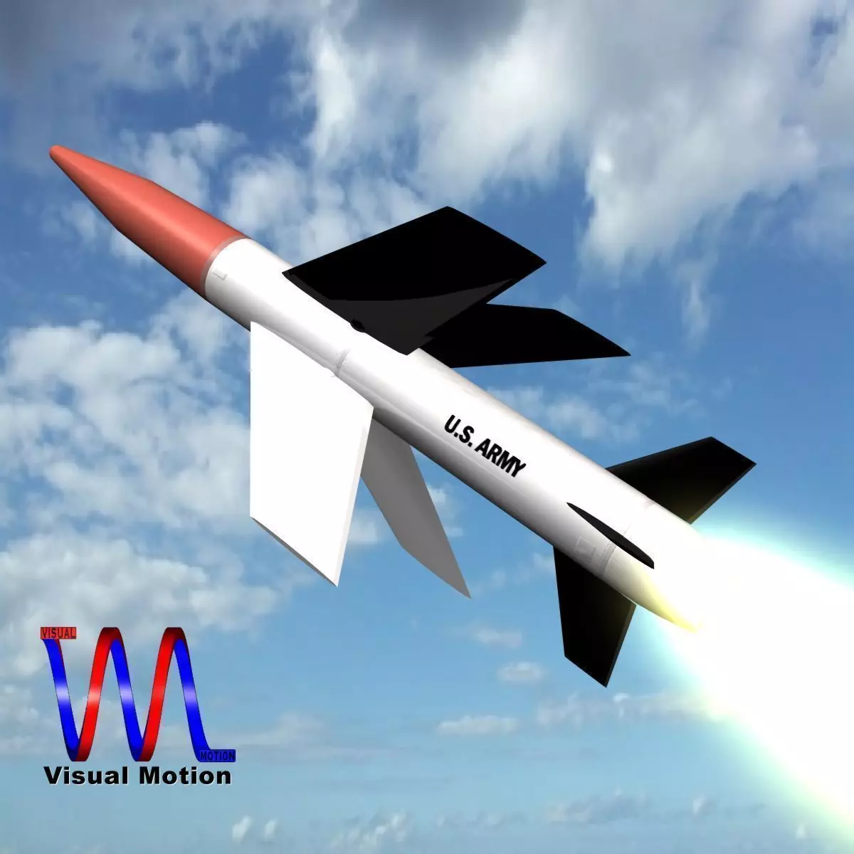MGM-18A Lacrosse Missile 3D model_0