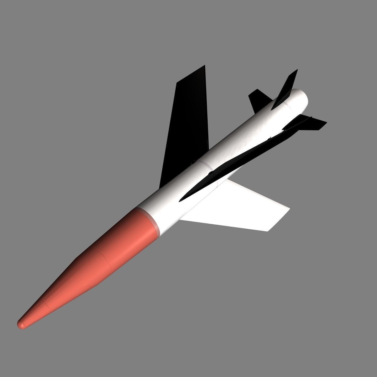 MGM-18A Lacrosse Missile 3D model_1