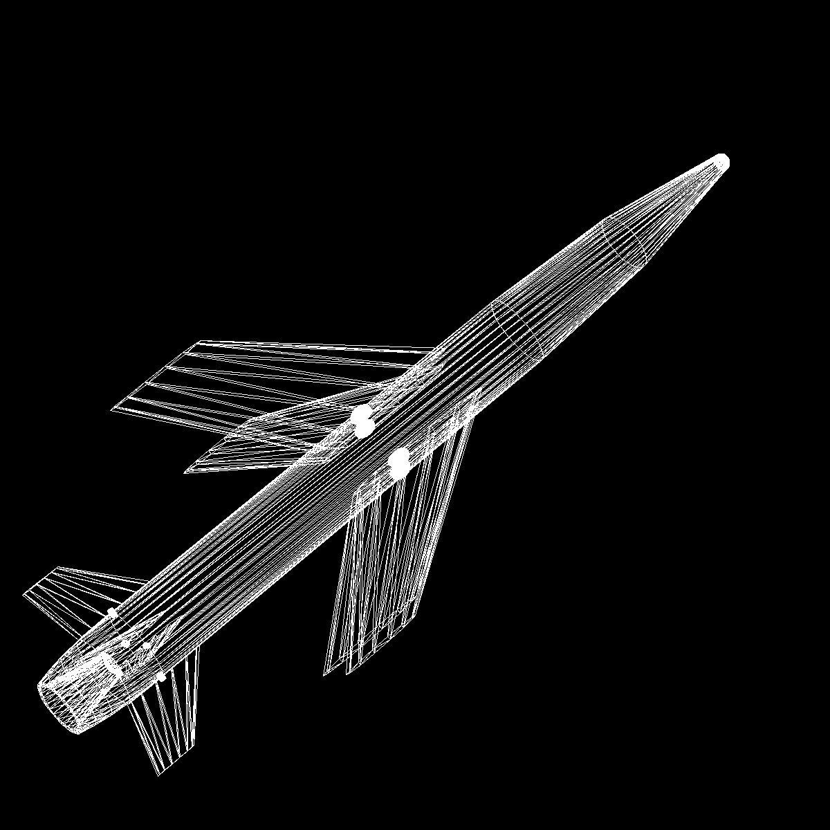 MGM-18A Lacrosse Missile 3D model_9