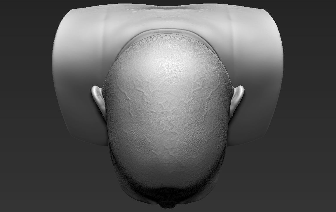 Lord Voldemort bust 3D printing ready stl obj formats 3D print model_17