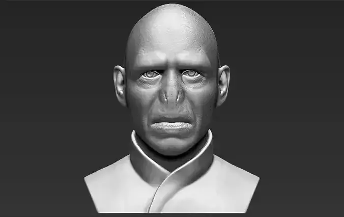 Lord Voldemort bust 3D printing ready stl obj formats 3D print model