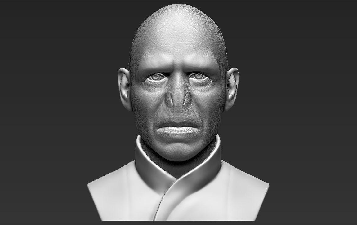 Lord Voldemort bust 3D printing ready stl obj formats