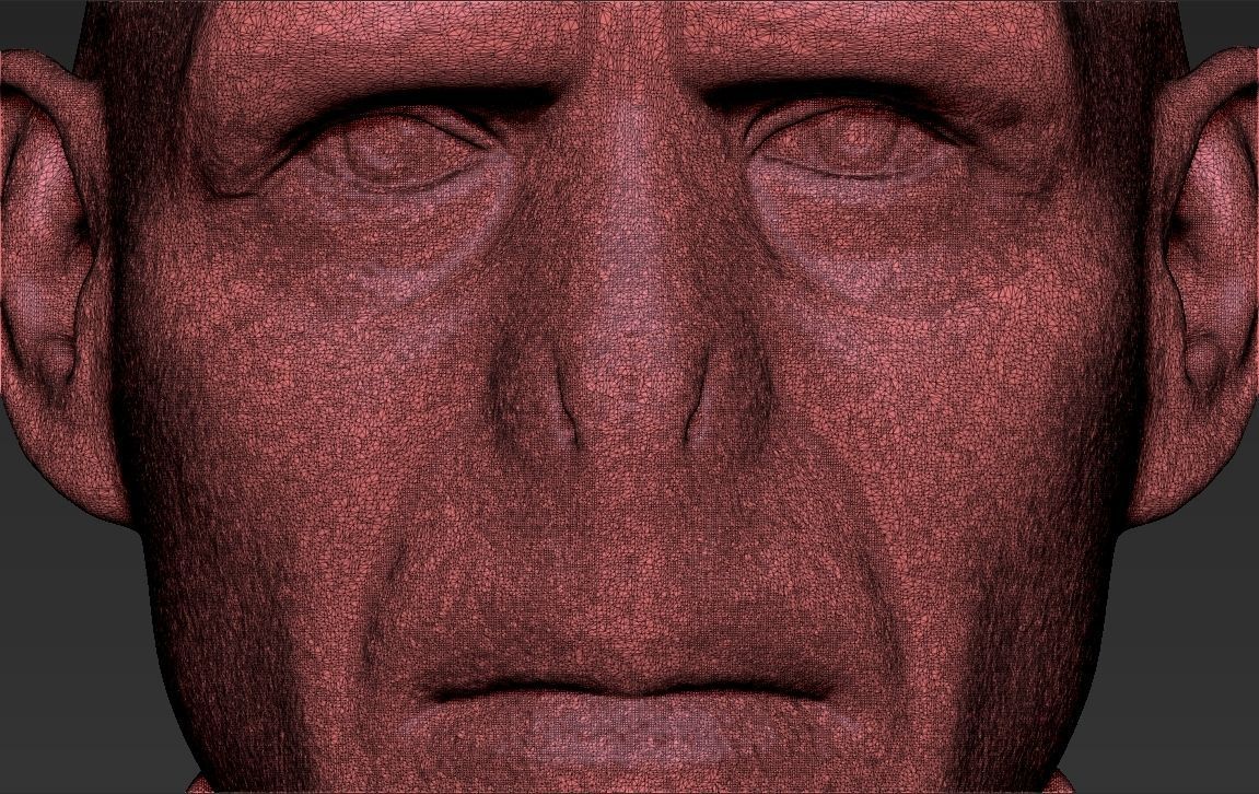 Lord Voldemort bust 3D printing ready stl obj formats 3D print model_29