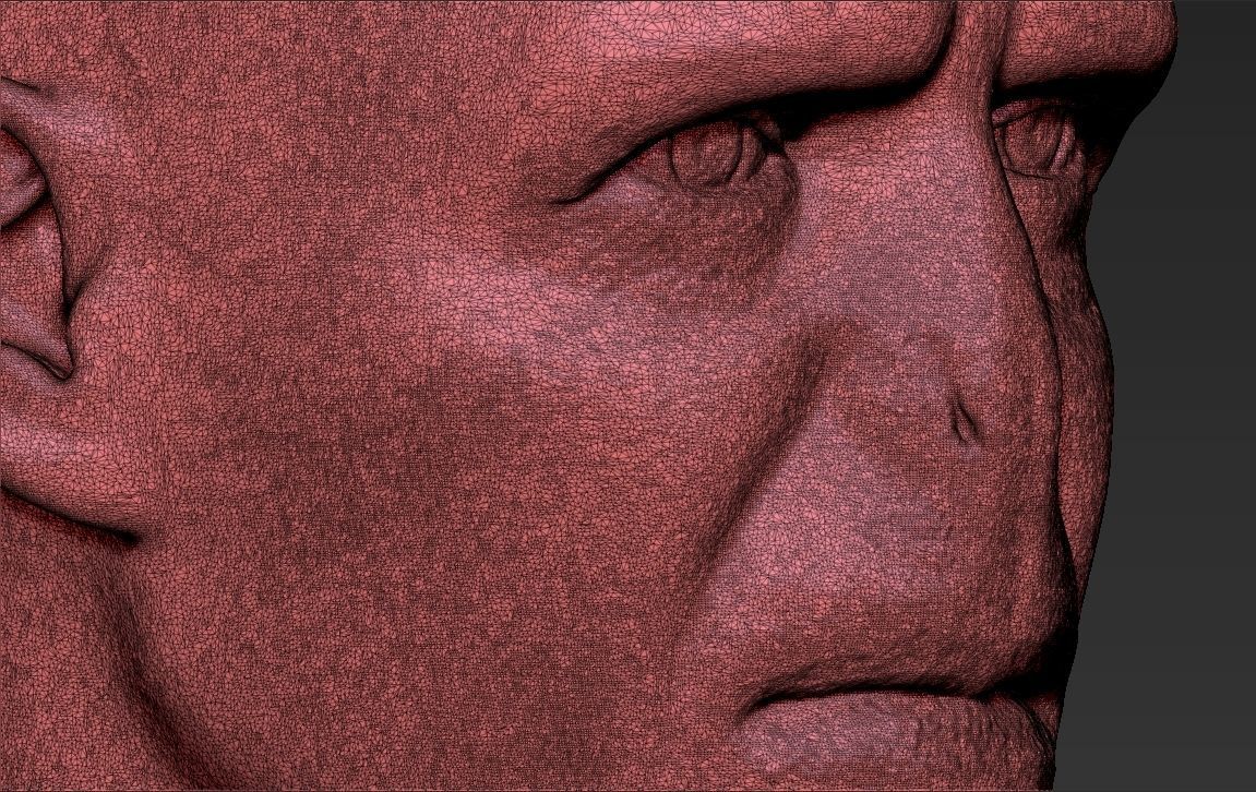 Lord Voldemort bust 3D printing ready stl obj formats 3D print model_30