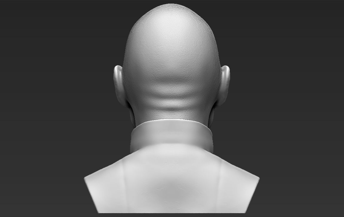 Lord Voldemort bust 3D printing ready stl obj formats 3D print model_7