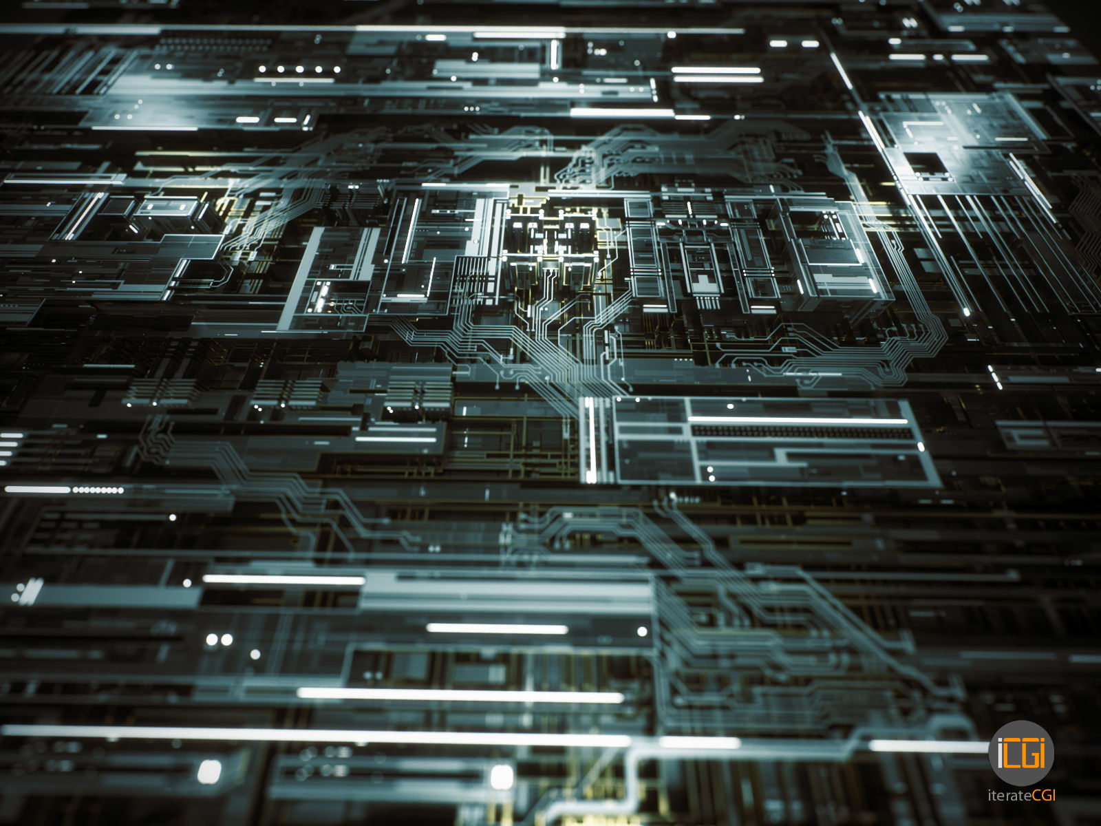 Tech Greebles set 1 3D model_2