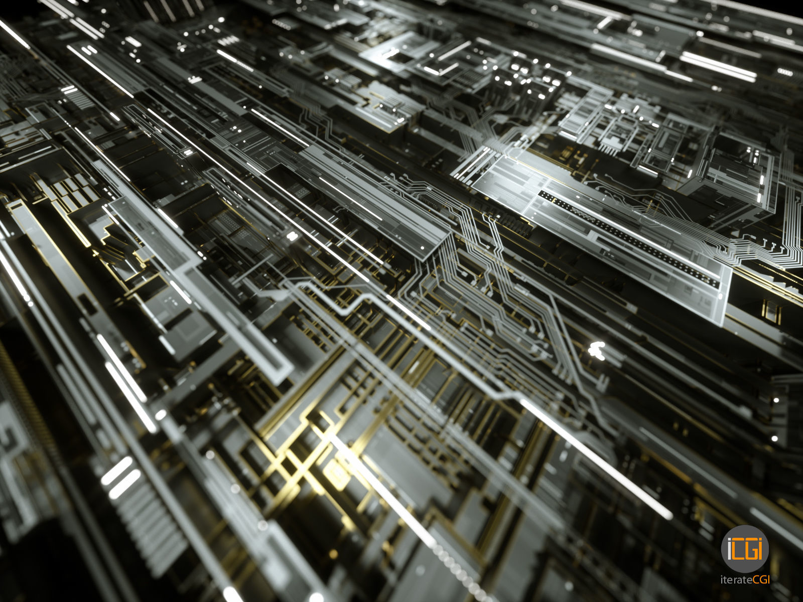 Tech Greebles set 1 3D model_3