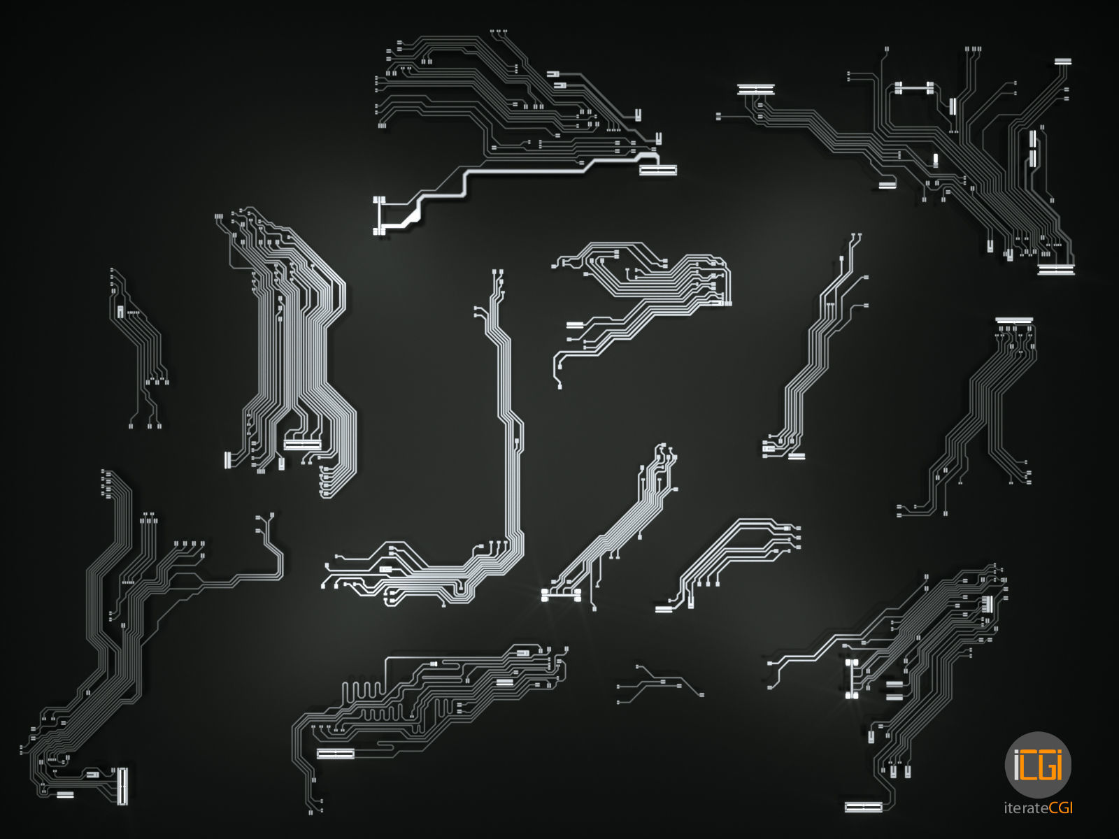 Tech Greebles set 1 3D model_13