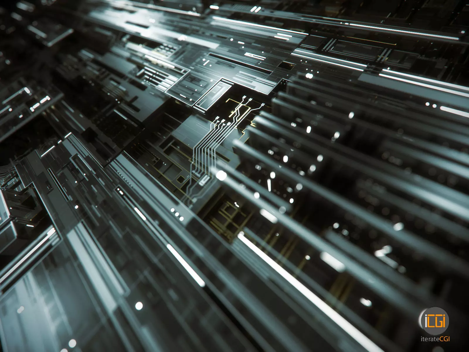 Tech Greebles set 1 3D model_0