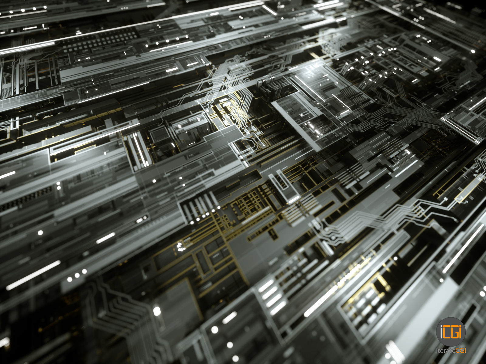Tech Greebles set 1 3D model_4