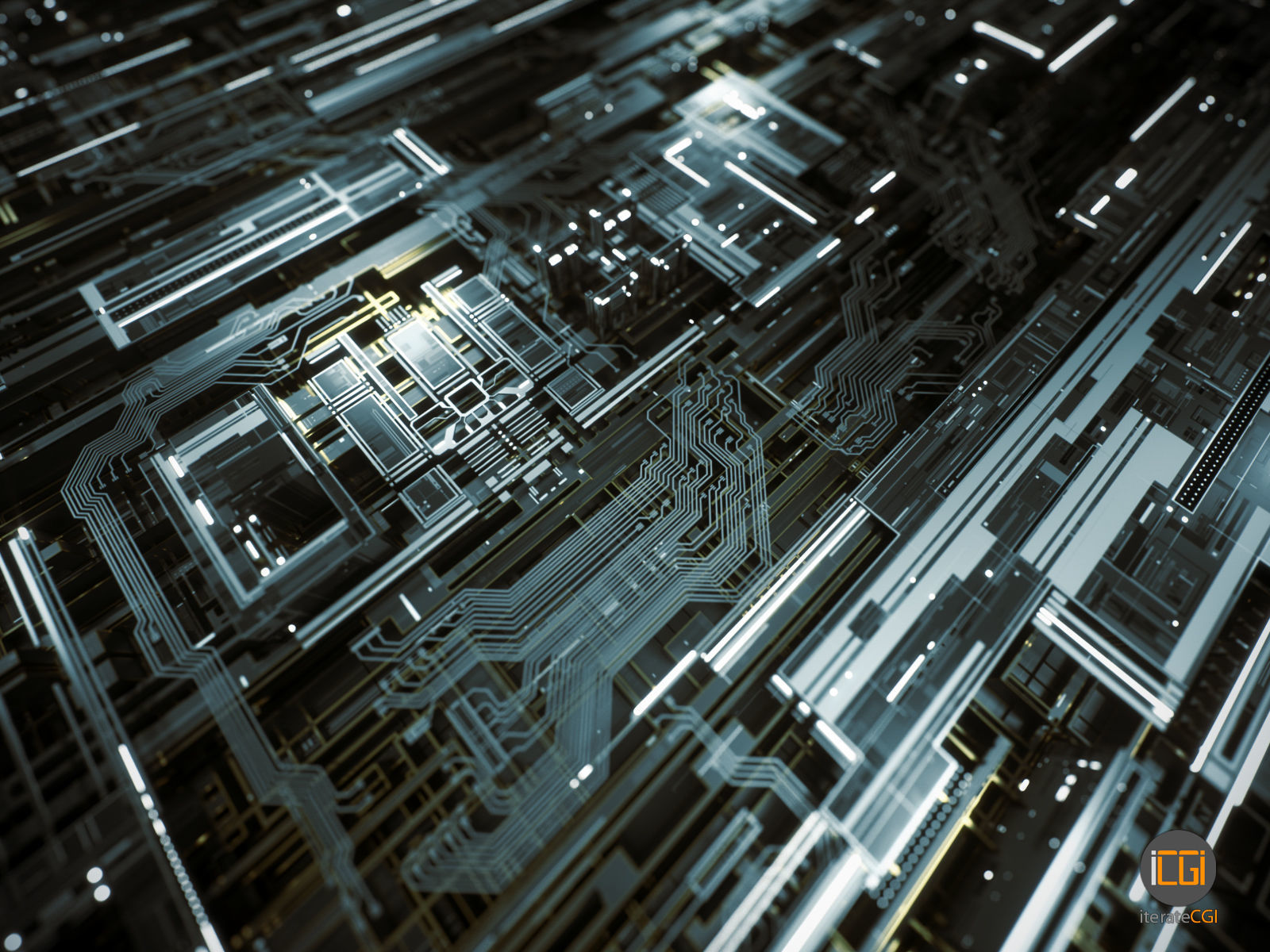 Tech Greebles set 1 3D model_1