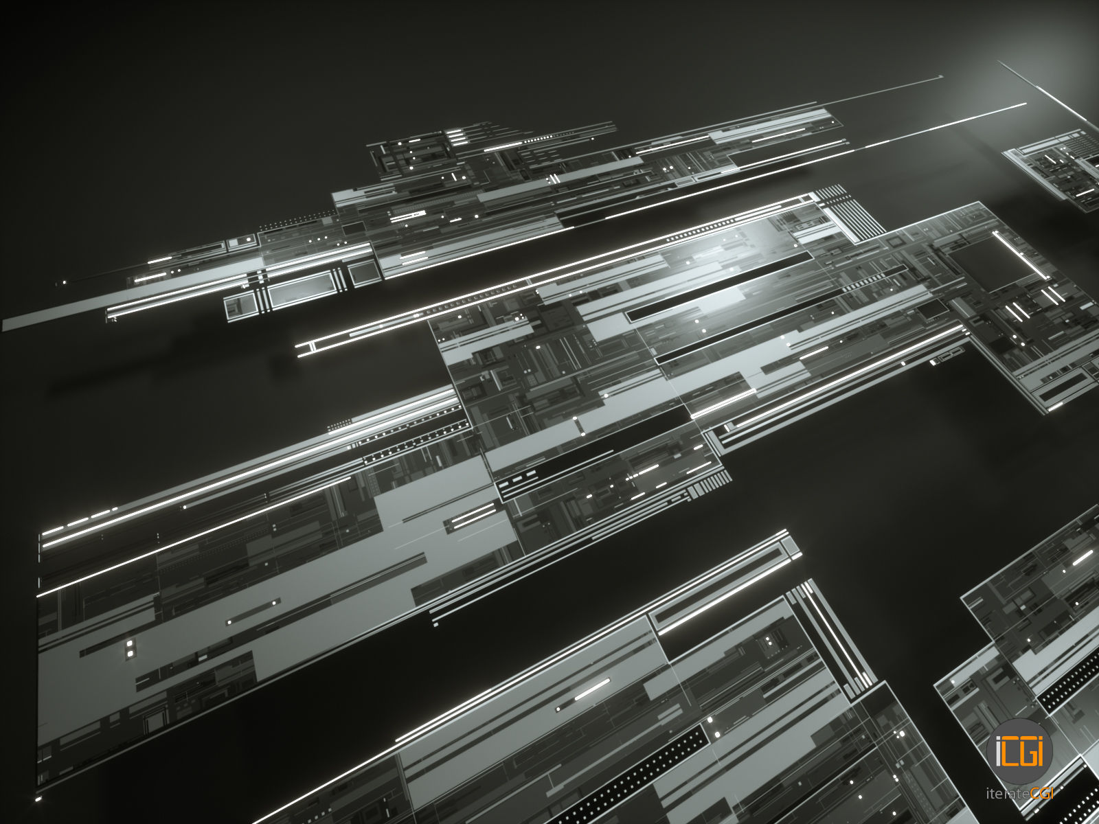 Tech Greebles set 1 3D model_11