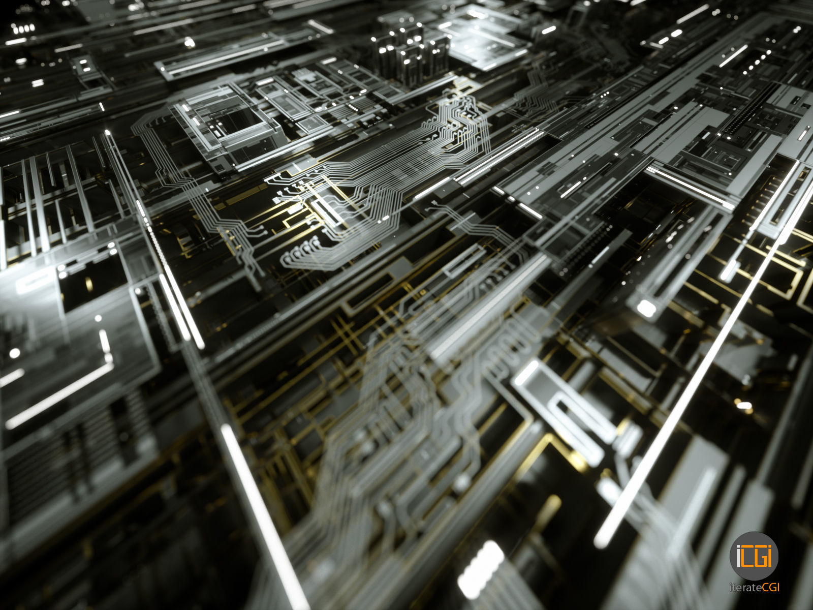 Tech Greebles set 1 3D model_5