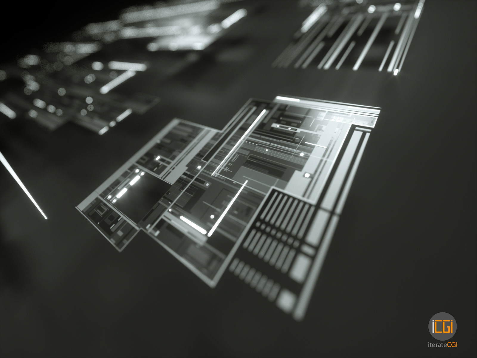 Tech Greebles set 1 3D model_16