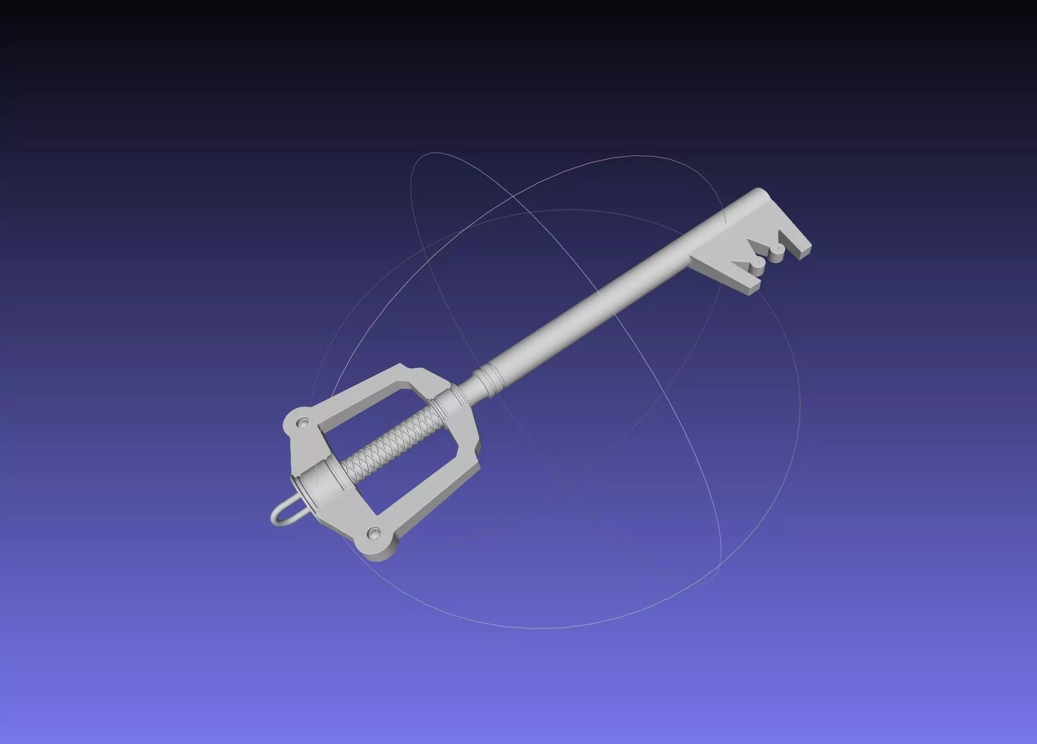Kingdom Hearts Keyblade Printable Assembly Model 3D print model_0