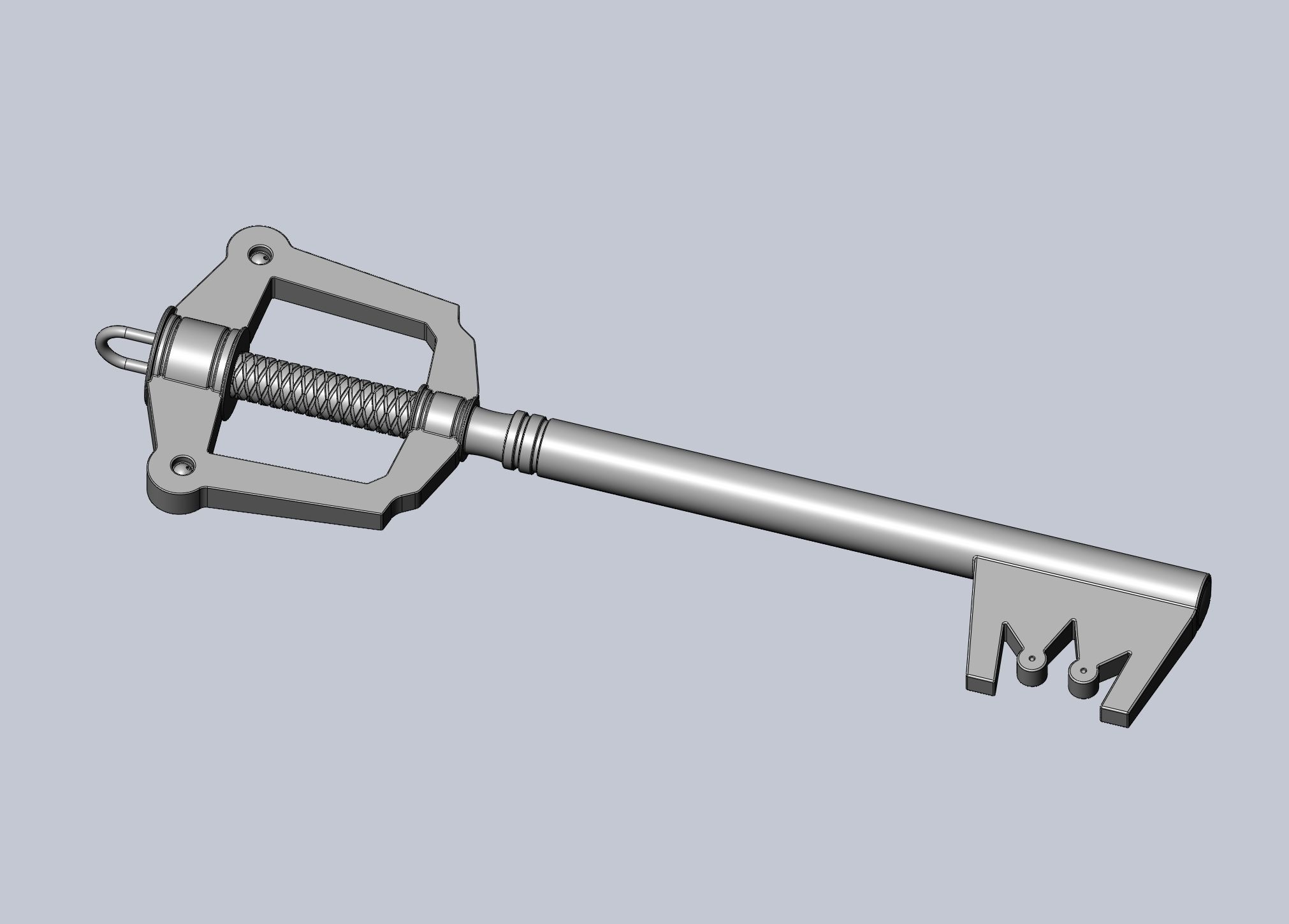 Kingdom Hearts Keyblade Printable Assembly Model 3D print model_32