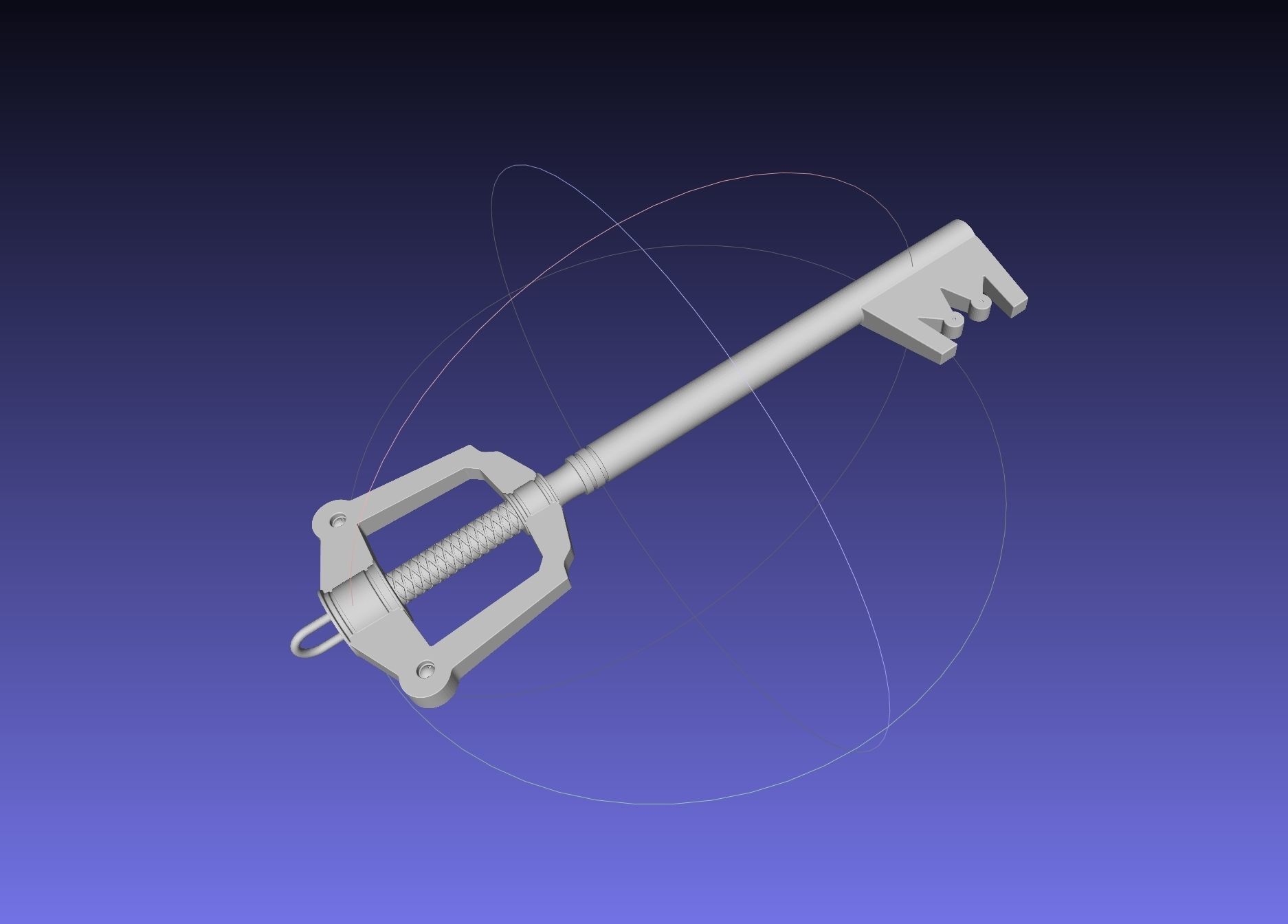 Kingdom Hearts Keyblade Printable Assembly Model 3D print model_52