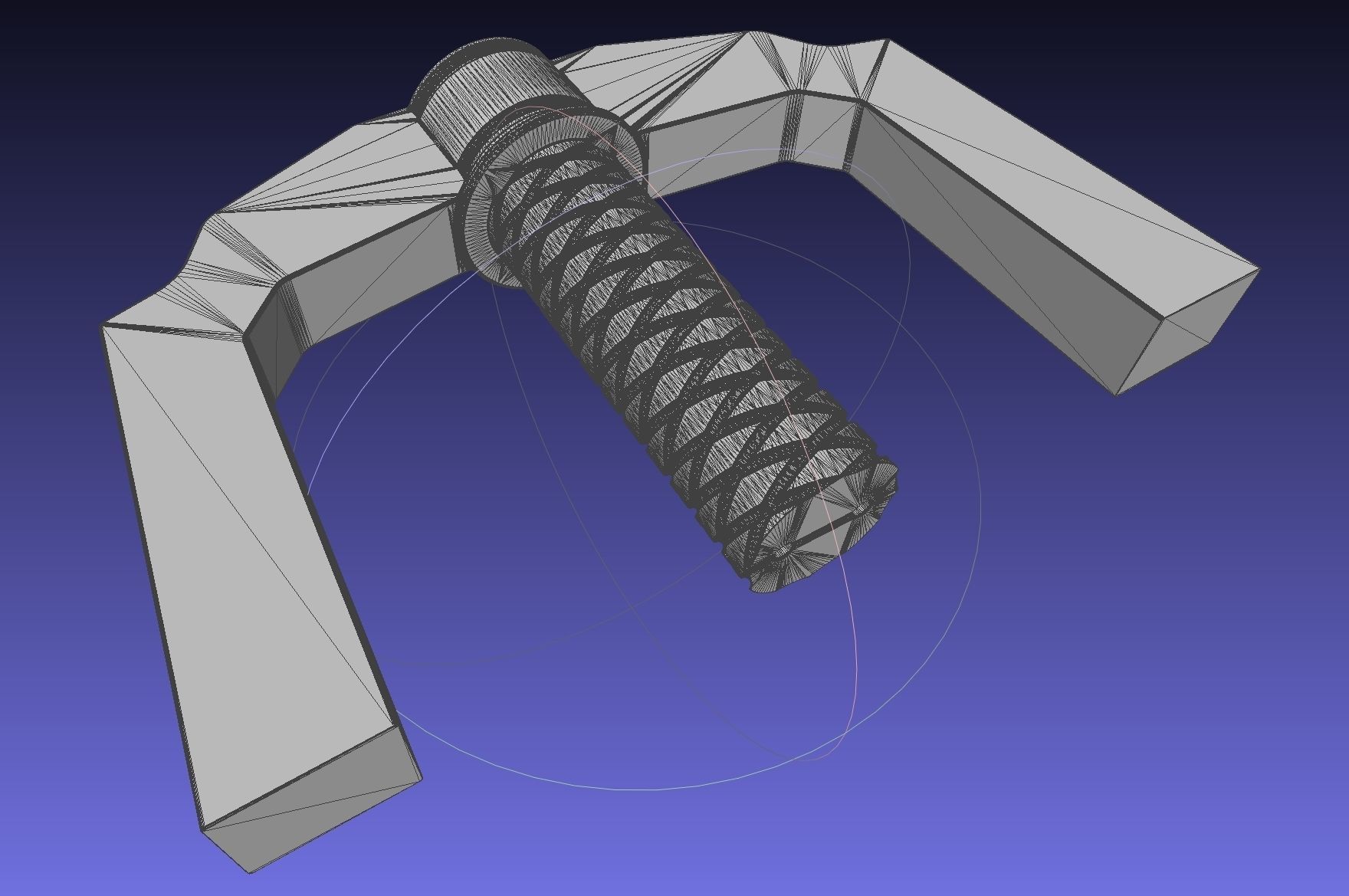 Kingdom Hearts Keyblade Printable Assembly Model 3D print model_18