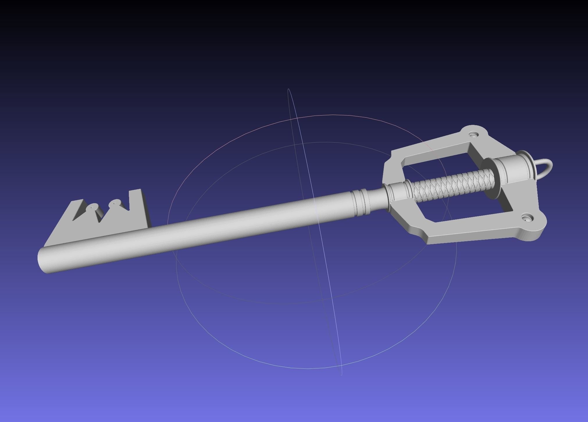 Kingdom Hearts Keyblade Printable Assembly Model 3D print model_45