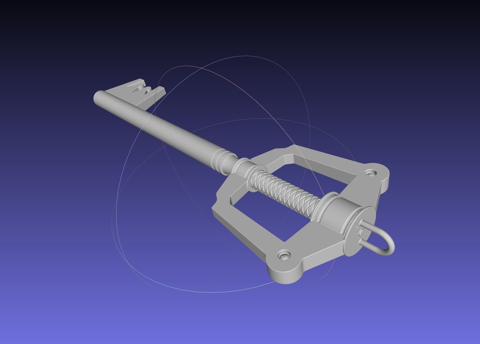 Kingdom Hearts Keyblade Printable Assembly Model 3D print model_59