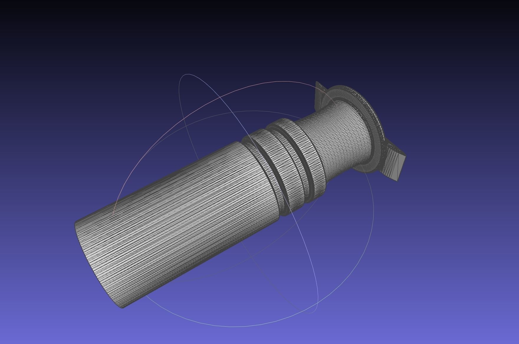 Kingdom Hearts Keyblade Printable Assembly Model 3D print model_3