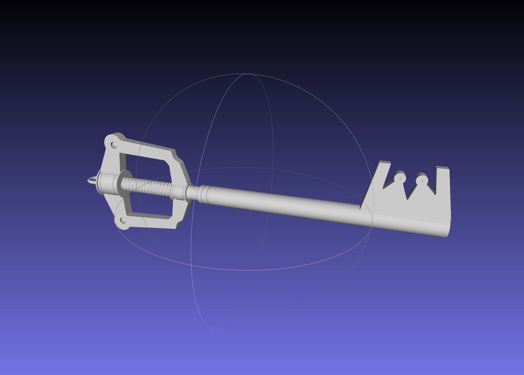 Kingdom Hearts Keyblade Printable Assembly Model 3D print model_44