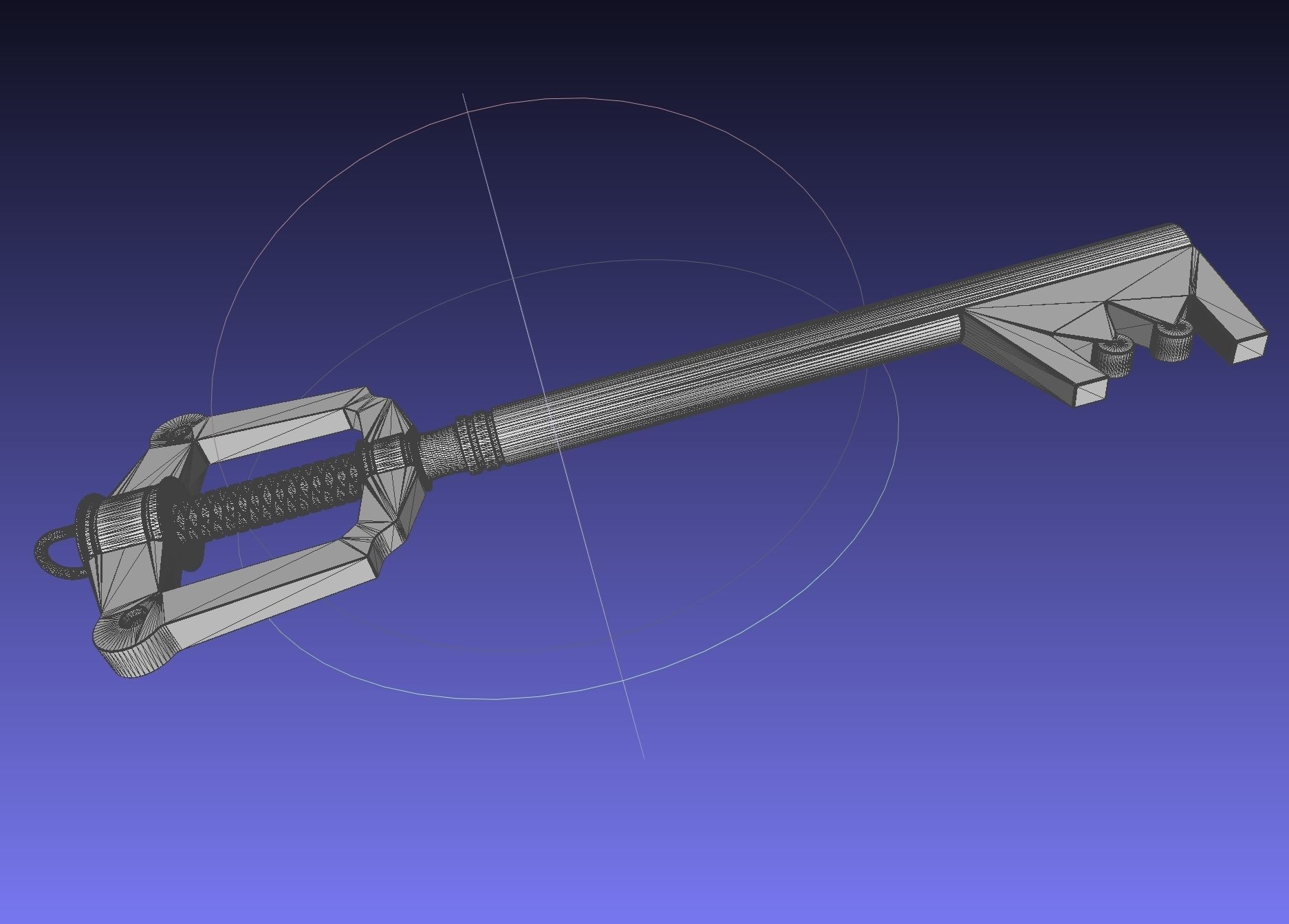 Kingdom Hearts Keyblade Printable Assembly Model 3D print model_53