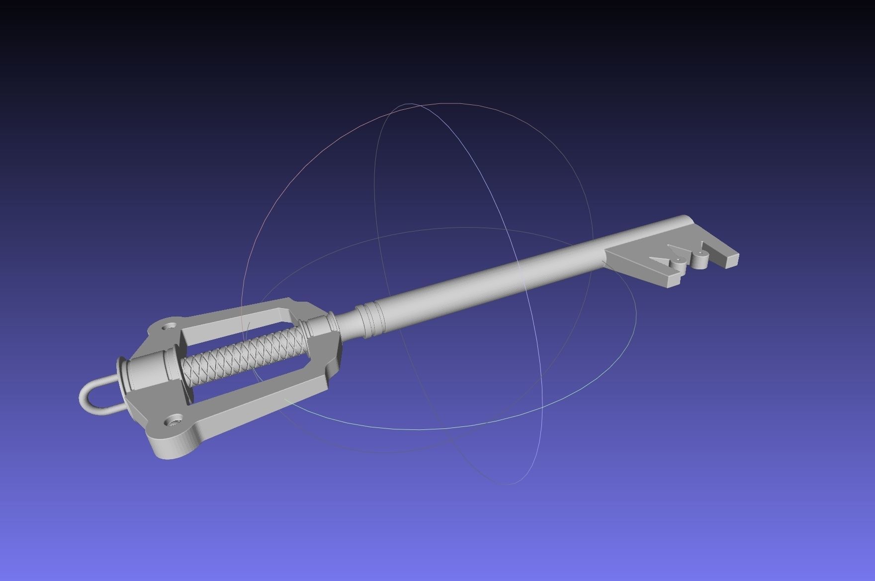 Kingdom Hearts Keyblade Printable Assembly Model 3D print model_1