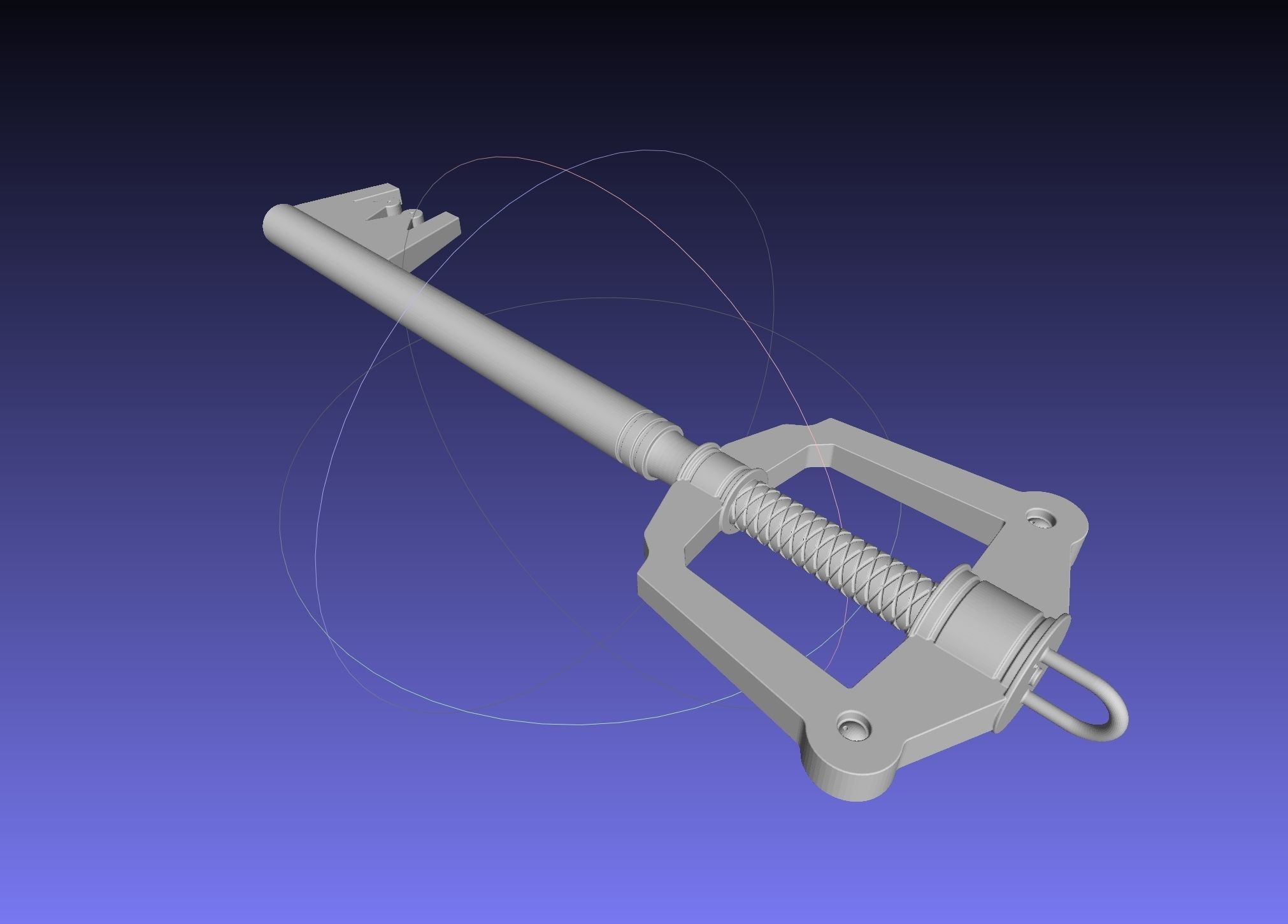 Kingdom Hearts Keyblade Printable Assembly Model 3D print model_51