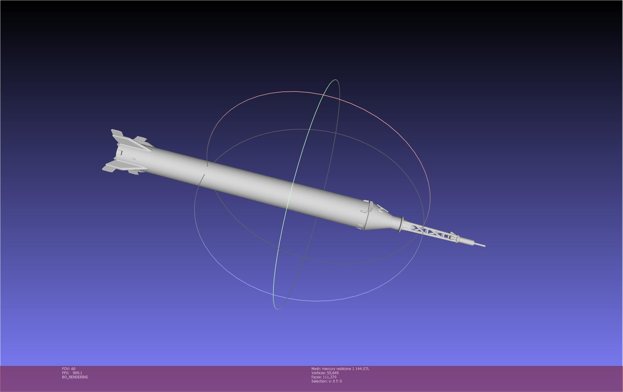 Mercury-Redstone Rocket Printable Miniature 3D print model_101