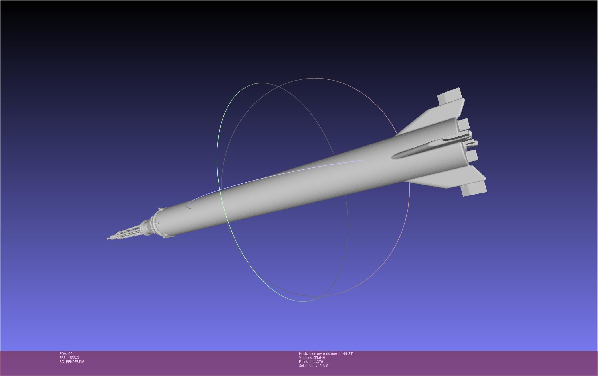 Mercury-Redstone Rocket Printable Miniature 3D print model_138