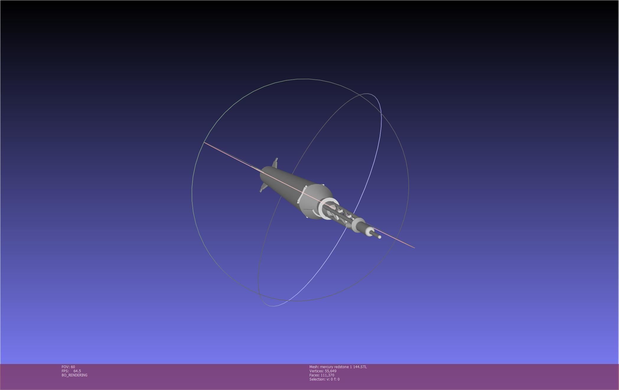 Mercury-Redstone Rocket Printable Miniature 3D print model_60