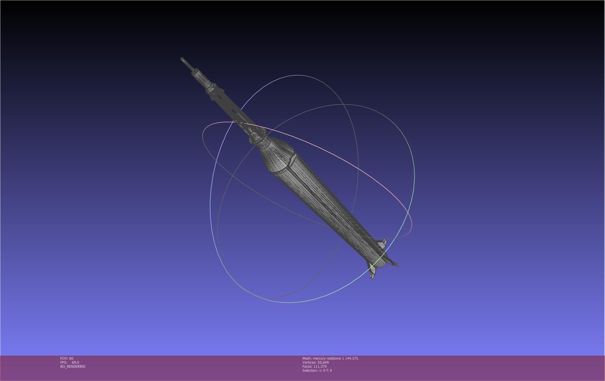 Mercury-Redstone Rocket Printable Miniature 3D print model_52