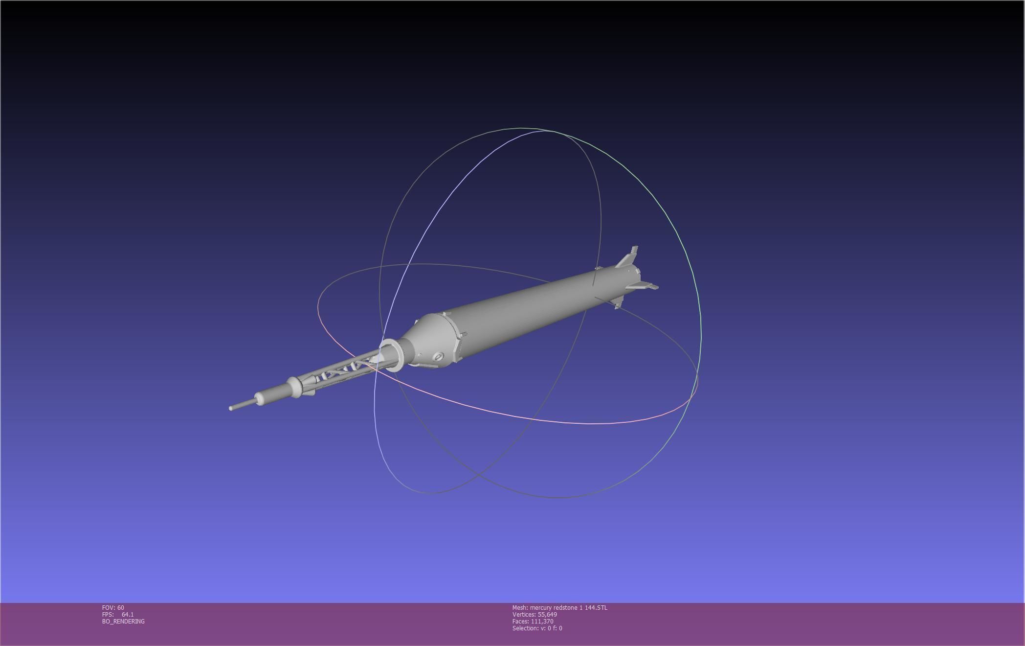 Mercury-Redstone Rocket Printable Miniature 3D print model_77