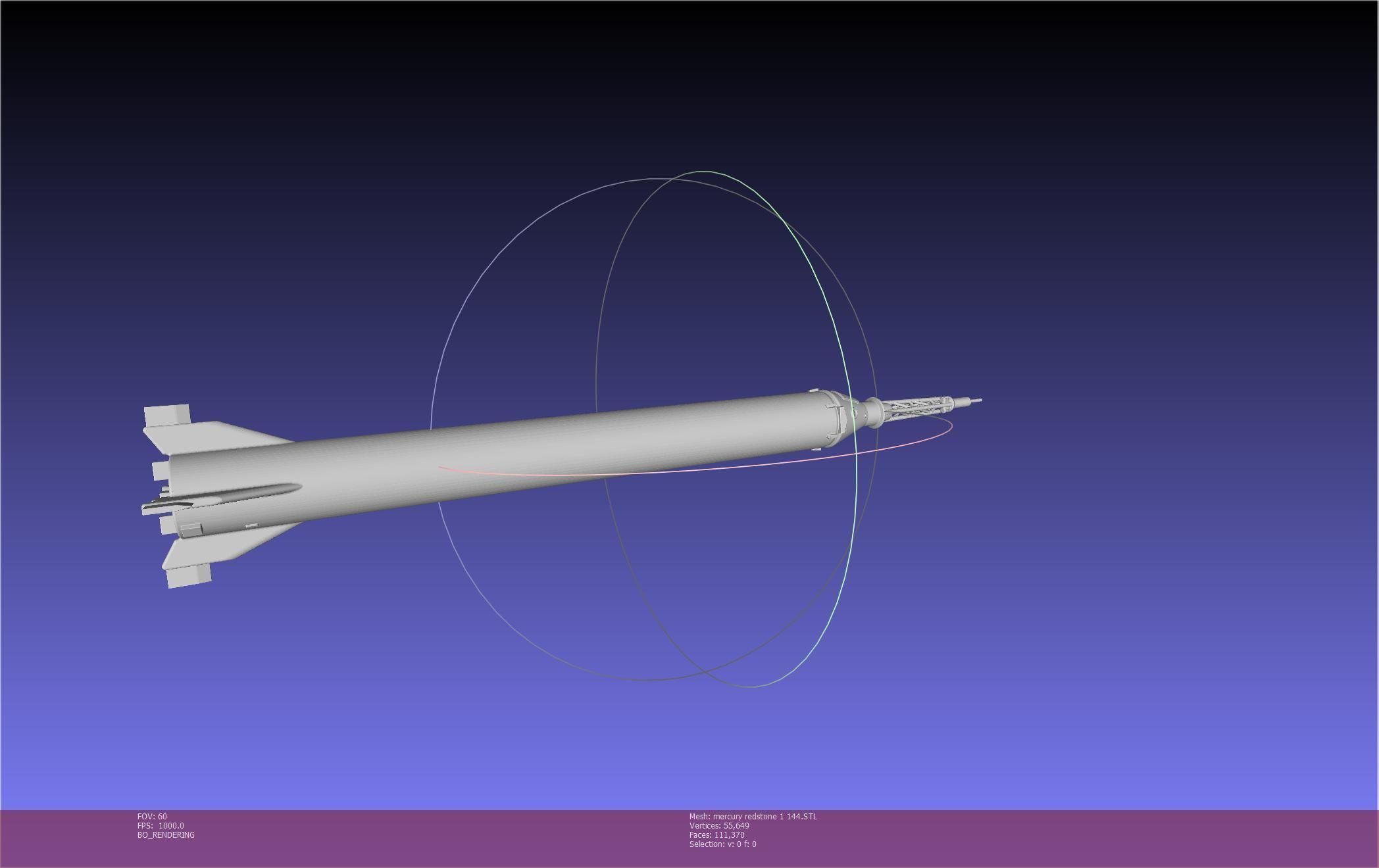 Mercury-Redstone Rocket Printable Miniature 3D print model_120