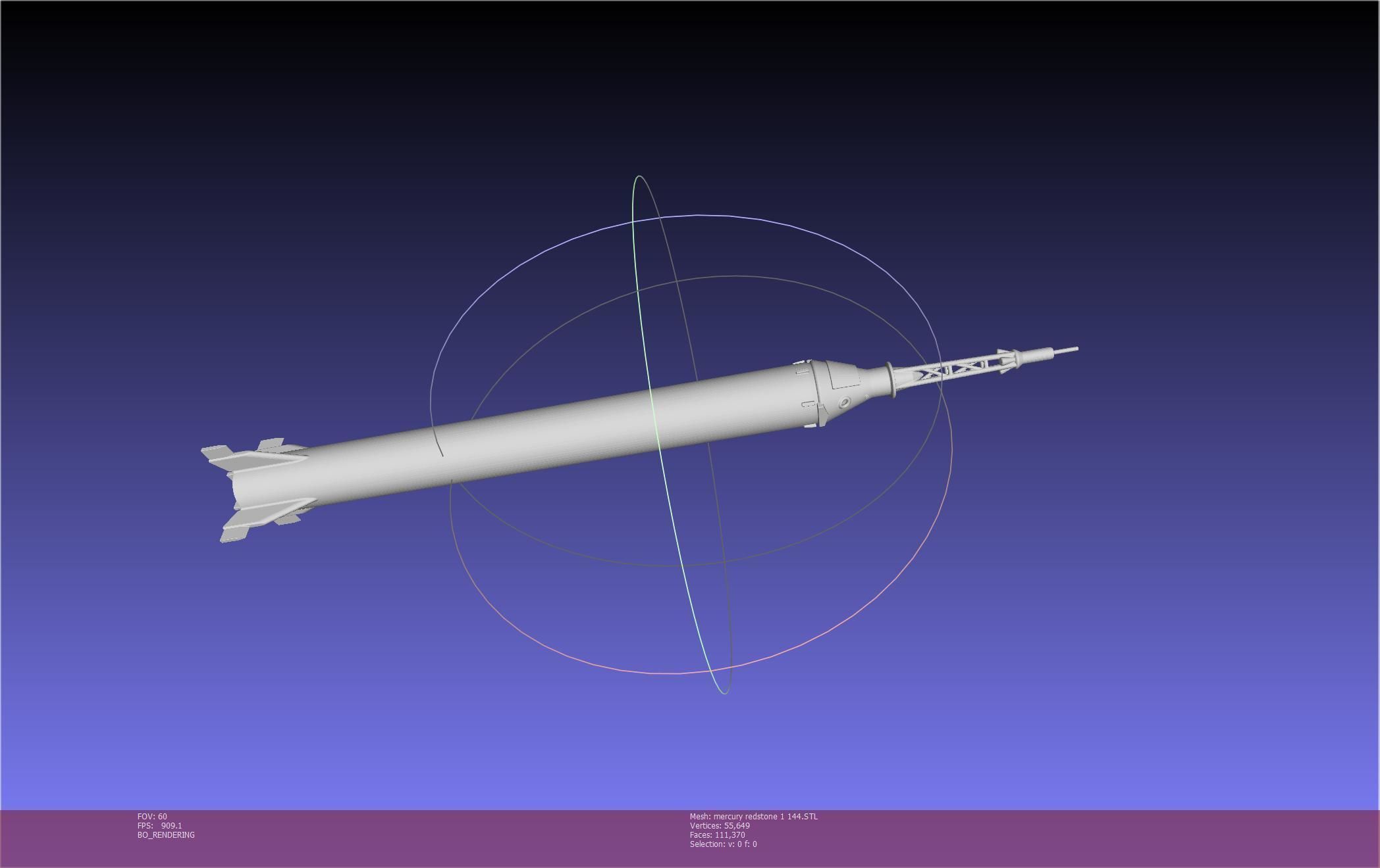 Mercury-Redstone Rocket Printable Miniature 3D print model_104