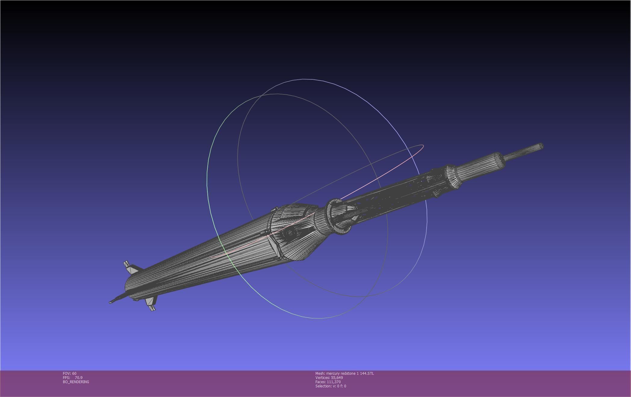 Mercury-Redstone Rocket Printable Miniature 3D print model_46